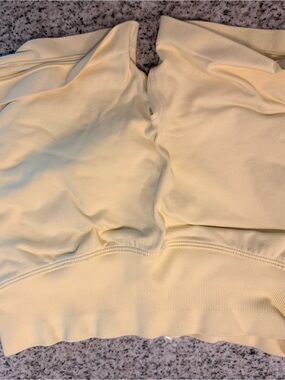 Women’s Athletic Shorts in Pale Yellow